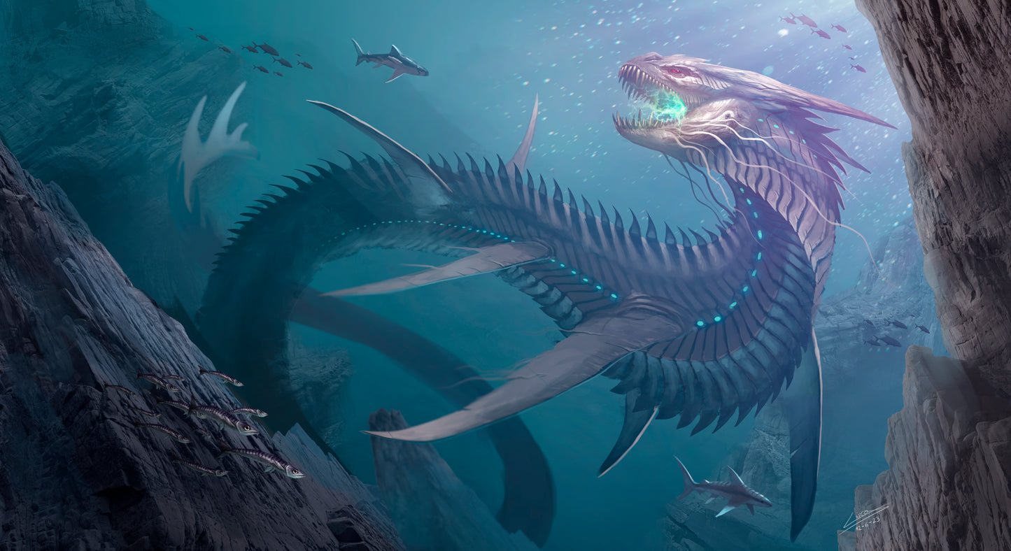 Sea Dragon Poster A3 Print