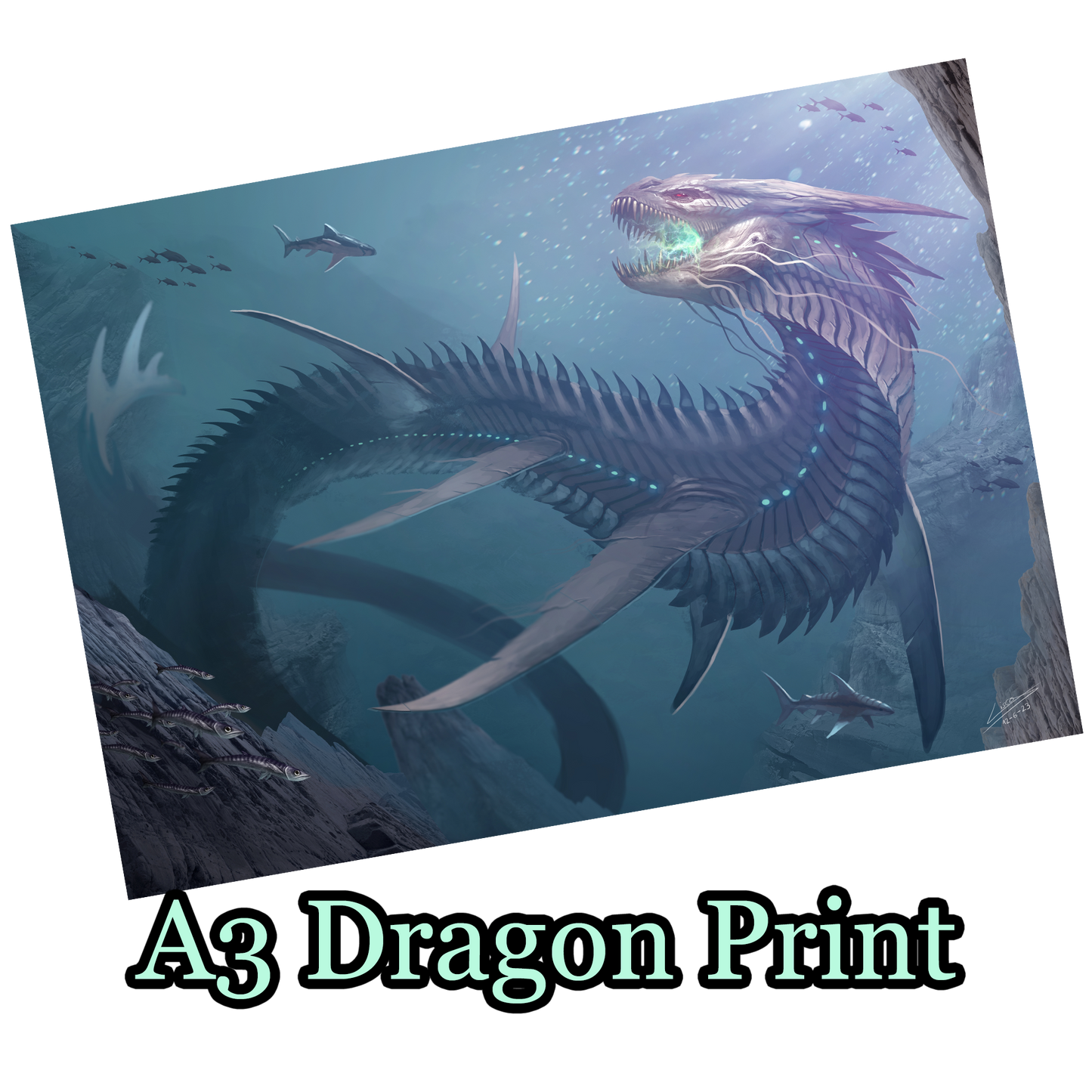 Sea Dragon Poster A3 Print