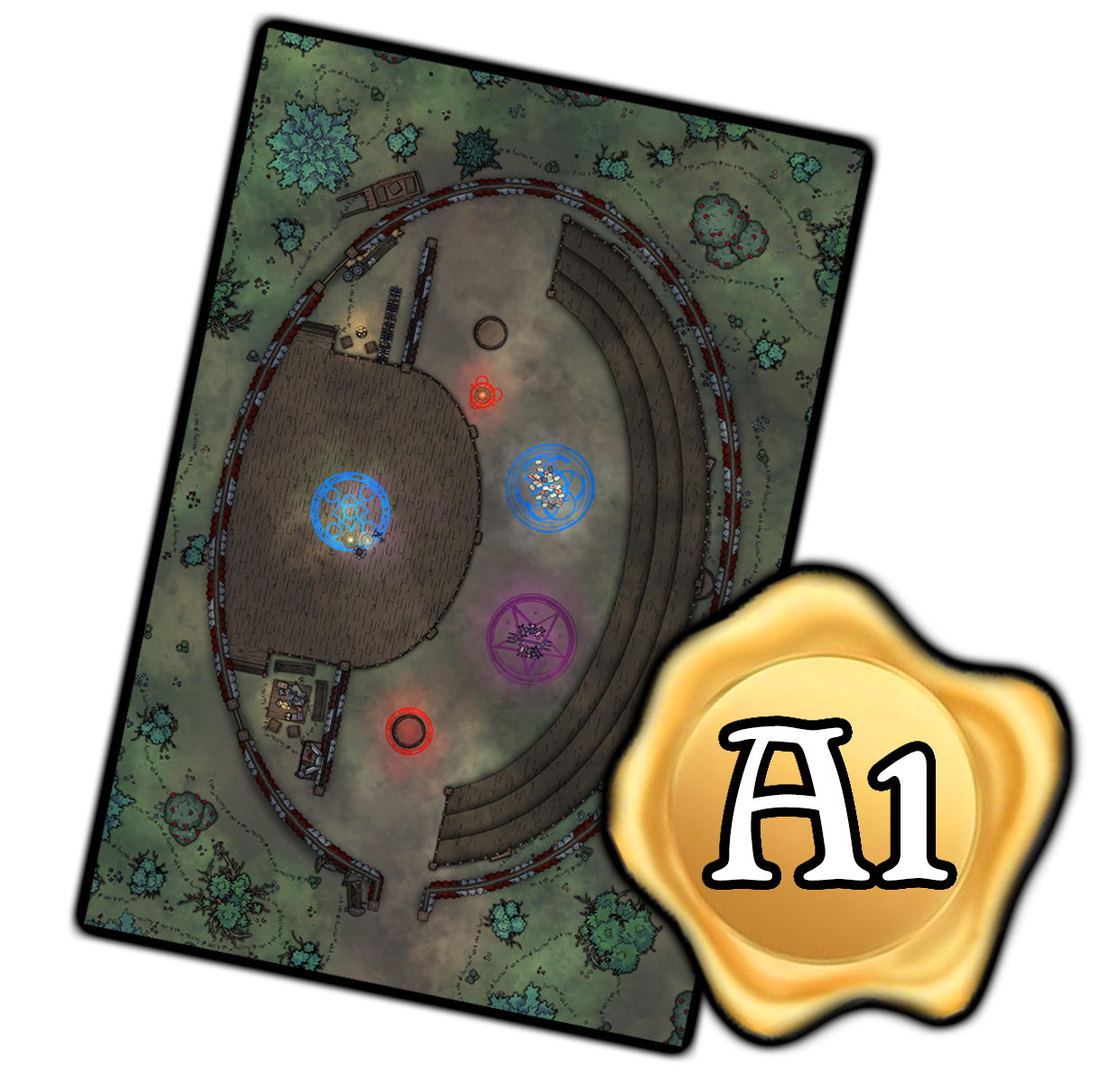 Circus Tent Battle Map Print (A1)