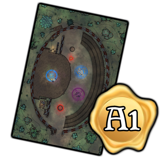 Circus Tent Battle Map Print (A1)