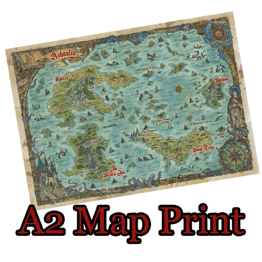 Map of Ashantiir A2 Print